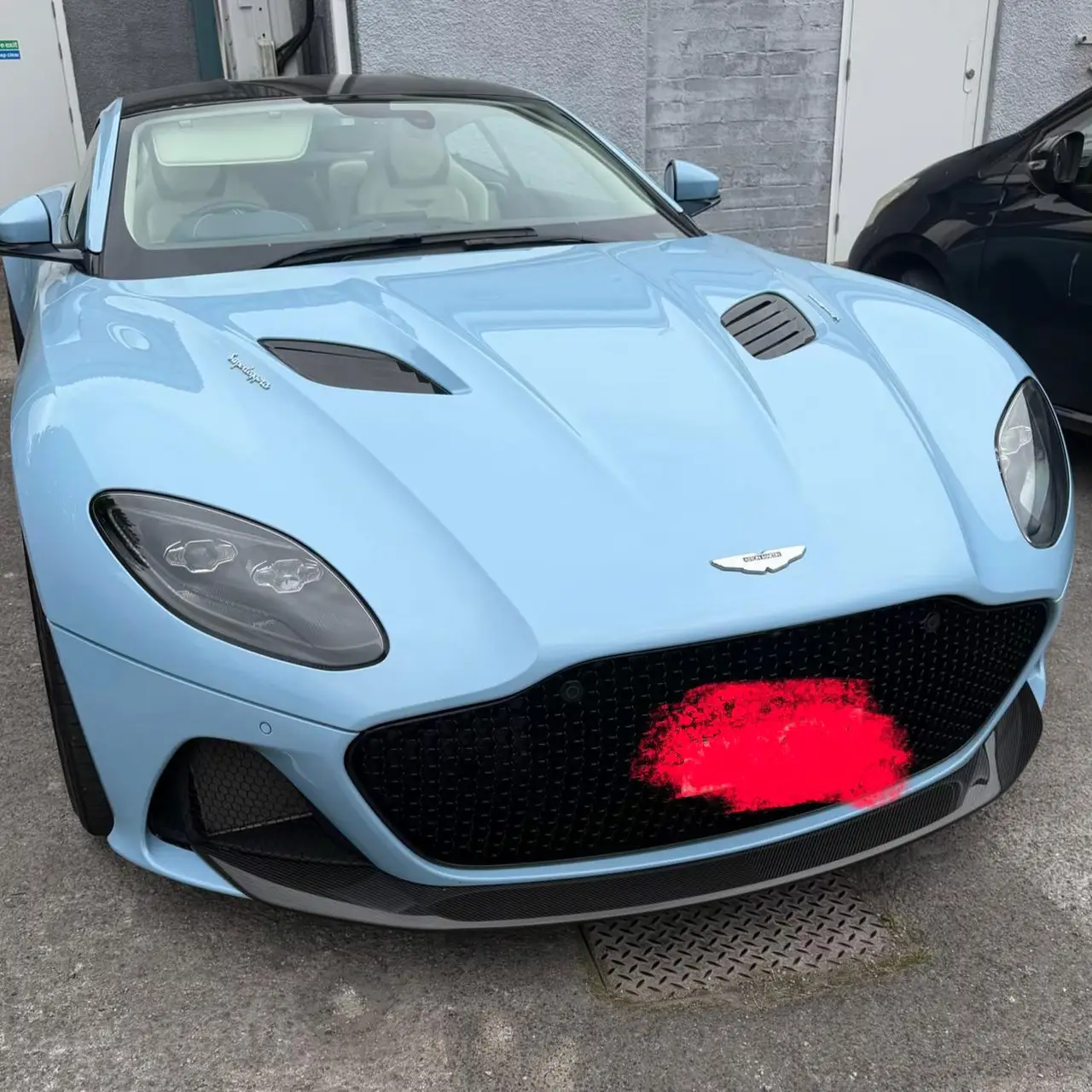 Blue premium performance car at the Tredegar location